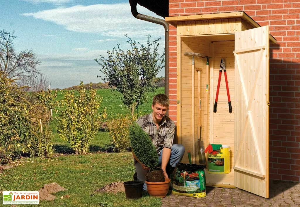 Armoire De Jardin Bois 14 Mm + Plancher Massif : 83 X 85 X 195 Cm 5 Armoire De Jardin Bois 14 Mm + Plancher Massif : 83 X 85 X 195 Cm – Image 3