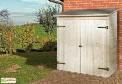 Armoire De Jardin Bois 14 Mm + Plancher Massif : 87 X 163 X 190 Cm