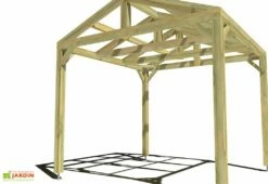 Meilleures ventes -MON AMENAGEMENT JARDIN Soldes 3x3 2pents pergola bois