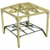 Pergola En Bois Autoportée Traité Autoclave Toit Quatre Pentes - 3 M -MON AMENAGEMENT JARDIN Soldes 3x3 4pents pergola bois