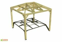 Pergola En Bois Autoportée Traité Autoclave Toit Quatre Pentes - 3 M