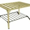Pergola En Bois Traité Autoclave Autoportée Toit Plat - 4 M -MON AMENAGEMENT JARDIN Soldes 4x3 cubique pergola bois plongeant
