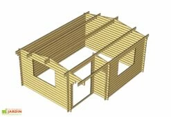 Abri De Jardin Bois Alpina (499x399x243) 44 Mm 8 Abri De Jardin Bois Alpina (499x399x243) 44 Mm -MON AMENAGEMENT JARDIN Soldes abri alpina 5x4 plan