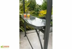 Abri Pour Barbecue En Aluminium Et Polycarbonate 150 X 240 Cm -MON AMENAGEMENT JARDIN Soldes abri barbecue 3