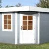 Abri Design Fides 1 (Plusieurs Tailles) 28mm -MON AMENAGEMENT JARDIN Soldes abri bois fides gris clair 1