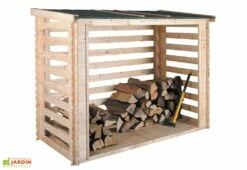 Abri Range-Bûches En Bois 4 Stères 234x125x169/181cm