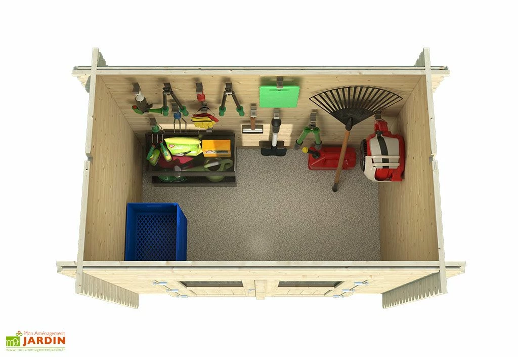 Abri De Jardin En Bois D’épicéa FSC – 230 X 120 X 204 Cm 6 Abri De Jardin En Bois D’épicéa FSC – 230 X 120 X 204 Cm – Image 4