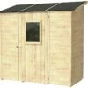 Abri De Jardin En Bois Adossé 128 X 227 Cm – Vaniglia -MON AMENAGEMENT JARDIN Soldes abri de jardin en bois adosse 128x227cm vaniglia
