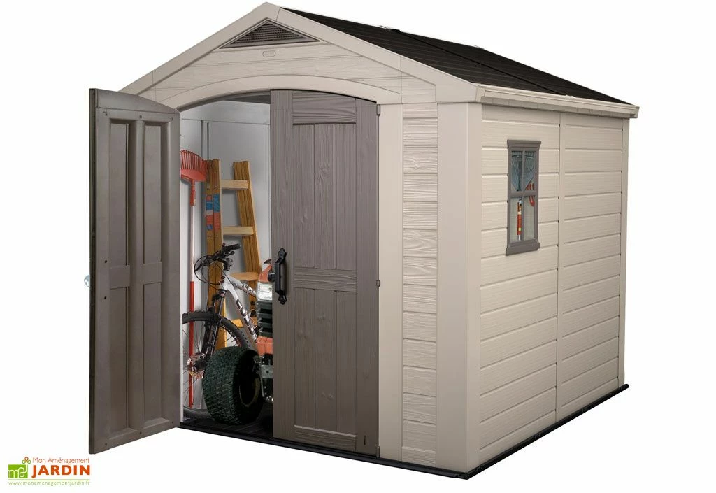 Keter Abri De Jardin Résine Sydney 88 257x255x243cm 6,6m² 4 Keter Abri De Jardin Résine Sydney 88 257x255x243cm 6,6m² – Image 2