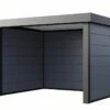Abri De Jardin En Acier Galvanisé Ouvert Singolo - 10,6 M² -MON AMENAGEMENT JARDIN Soldes abri gris singolo 3630