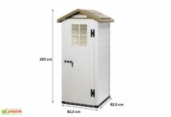 Abri De Jardin Mural En PVC Evo 80 Beige (82x82cm) 9 Abri De Jardin Mural En PVC Evo 80 Beige (82x82cm) -MON AMENAGEMENT JARDIN Soldes abri habrita dimensions 3