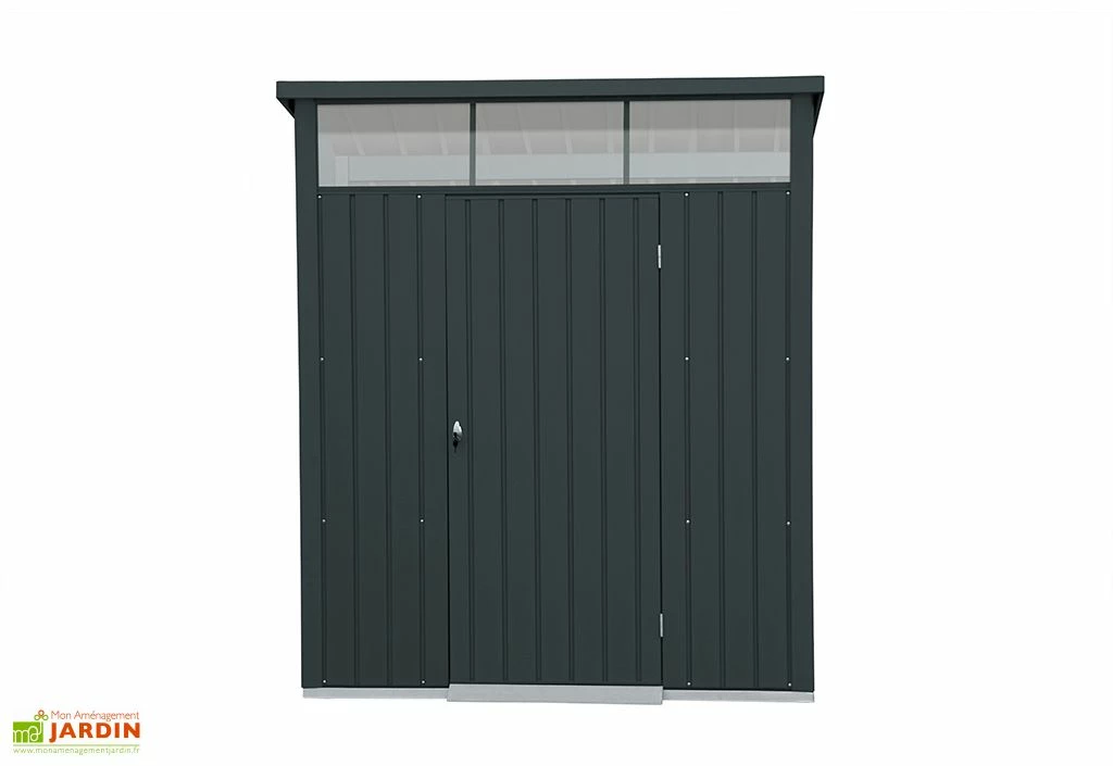 Abri De Jardin En Acier Galvanisé Duramax Modern 4 M² Gris Anthracite 3 Abri De Jardin En Acier Galvanisé Duramax Modern 4 M² Gris Anthracite