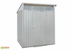 Abri De Jardin En Acier Galvanisé Duramax Modern 4 M² Gris Silver