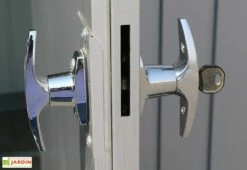 Abri De Jardin En Acier Galvanisé Duramax Modern 4 M² Gris Silver -MON AMENAGEMENT JARDIN Soldes abri jardin acier galvanise duramax modern 6x5 gris 4