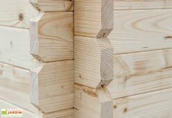 Abri De Jardin + Auvent En Bois D’Epicéa Brut 21 M² -MON AMENAGEMENT JARDIN Soldes abri jardin auvent bois epicea brut 21m 3