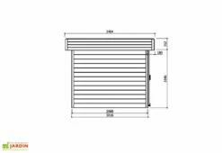 Solid Abri De Jardin Bois Malmo 28 Mm (391x301) -MON AMENAGEMENT JARDIN Soldes abri jardin bois 28 mm 3 4