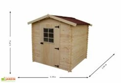 Abri De Jardin Bois 28 Mm (204x210x197cm) -MON AMENAGEMENT JARDIN Soldes abri jardin bois 28mm 240x210x197 vd202002n 1