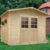 Solid Abri De Jardin En Bois Amberg 19mm (298 X 248 Cm) -MON AMENAGEMENT JARDIN Soldes abri jardin bois amberg double porte semi vitree