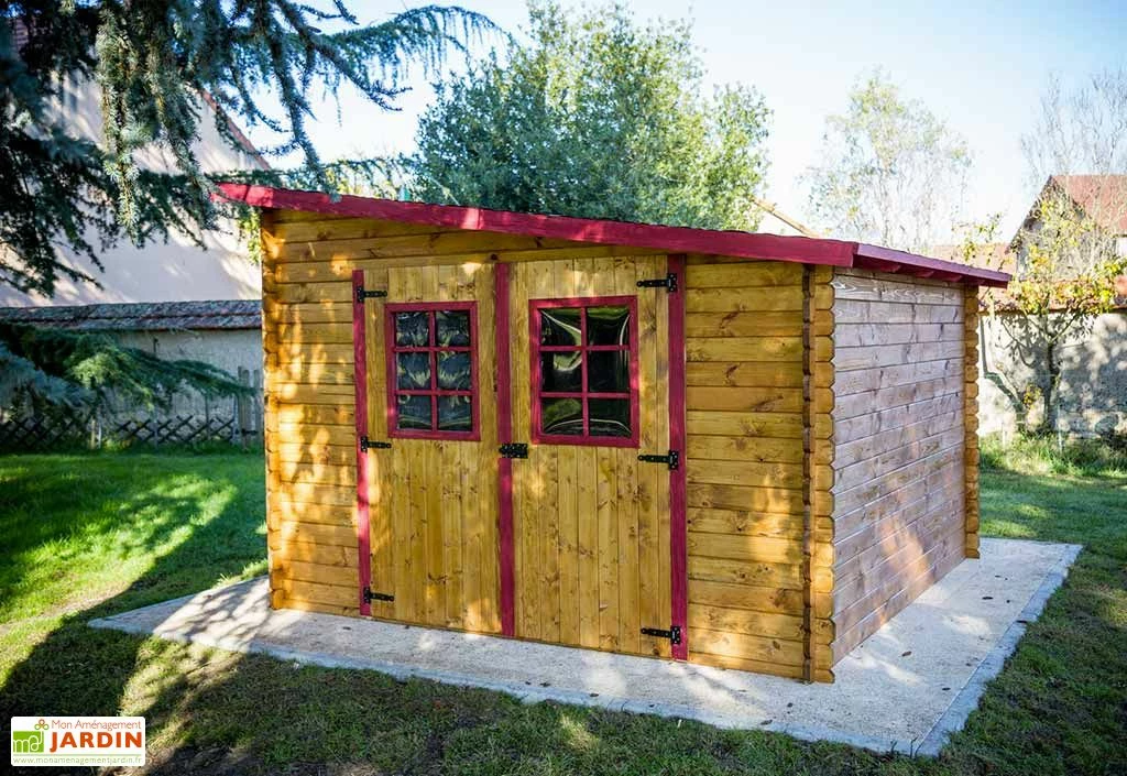 Abri De Jardin En Bois Avec Toiture 1 Pente 300x300cm (Sens Au Choix) 5 Abri De Jardin En Bois Avec Toiture 1 Pente 300x300cm (Sens Au Choix) – Image 3