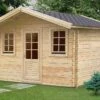 Abri De Jardin Bois Charme (398x298x263) 44 Mm -MON AMENAGEMENT JARDIN Soldes abri jardin bois charme