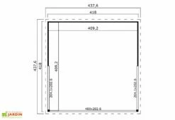 Abri De Jardin En Bois D’épicéa Brut Domeo 5 Plus (17 M²) -MON AMENAGEMENT JARDIN Soldes abri jardin bois domeo 5 plus 2 1