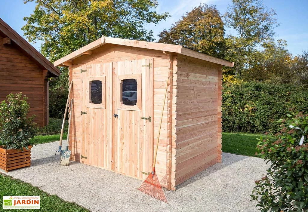 Abri De Jardin En Bois Douglas 28 Mm – 6,33 M² : 2,19 X 2,89 M 3 Abri De Jardin En Bois Douglas 28 Mm – 6,33 M² : 2,19 X 2,89 M