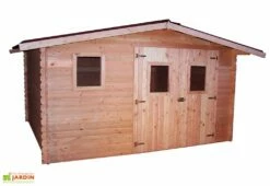 Abri De Jardin En Bois Douglas 28 Mm – 12,89 M² : 3,04 X 4,24 M