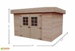 Abri De Jardin En Bois D’Épicéa Brut 11 M² 7 Abri De Jardin En Bois D’Épicéa Brut 11 M² -MON AMENAGEMENT JARDIN Soldes abri jardin bois epicea brut 11 m 1