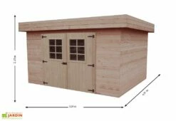 Abri De Jardin En Bois D’Épicéa Brut 14 M² -MON AMENAGEMENT JARDIN Soldes abri jardin bois epicea brut 14 m 1
