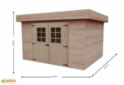 Abri De Jardin En Bois D’Épicéa Brut 7 M² -MON AMENAGEMENT JARDIN Soldes abri jardin bois epicea brut 7 m
