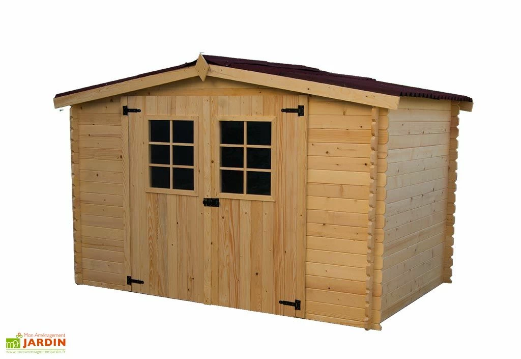 Abri De Jardin En Bois D’épicéa Brut 9,42 M² 3 Abri De Jardin En Bois D’épicéa Brut 9,42 M²