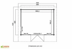 Abri De Jardin En Bois D’Épicéa Brut Barbados 3 (11 M²) -MON AMENAGEMENT JARDIN Soldes abri jardin bois epicea brut barbados 3 11 m 2