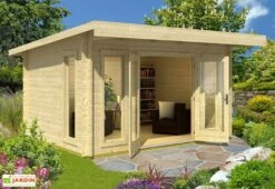 Abri De Jardin En Bois D’Épicéa Brut Barbados 3 (11 M²)