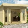 Abri De Jardin En Bois D’Épicéa Brut Barbados Mini 7 M² -MON AMENAGEMENT JARDIN Soldes abri jardin bois epicea brut barbados mini 7 m