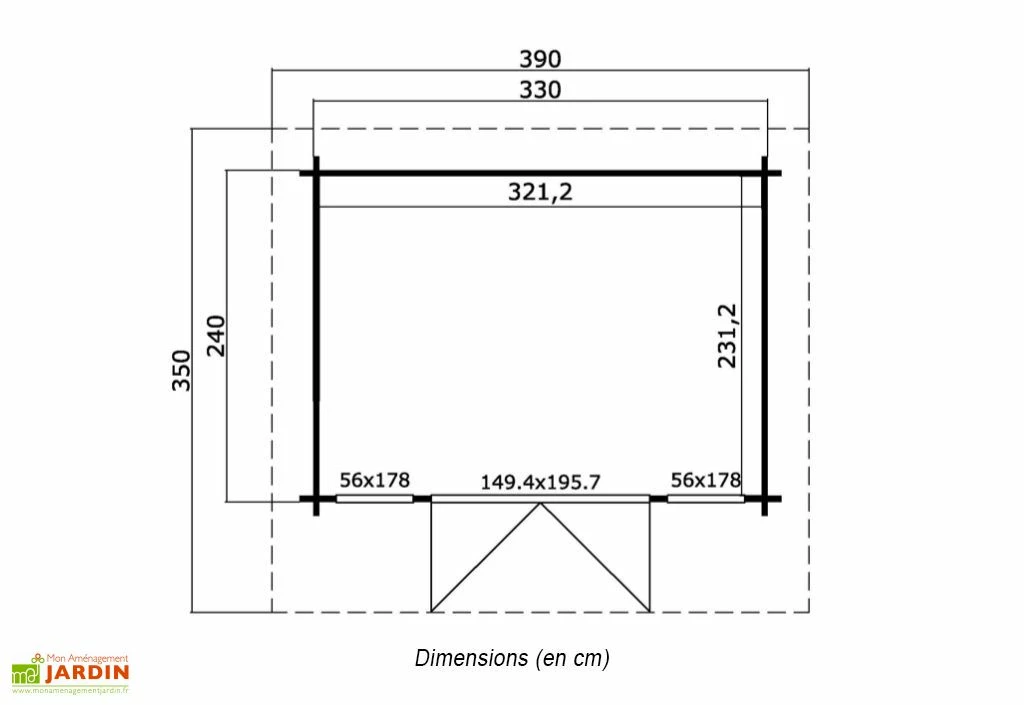 Abri De Jardin En Bois D’Épicéa Brut Barbados Mini 7 M² 5 Abri De Jardin En Bois D’Épicéa Brut Barbados Mini 7 M² – Image 3