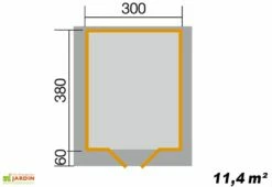 Abri De Jardin En Bois D’Épicéa Brut Premium 28 (4 Tailles) -MON AMENAGEMENT JARDIN Soldes abri jardin bois epicea brut premium 28 4 tailles 4