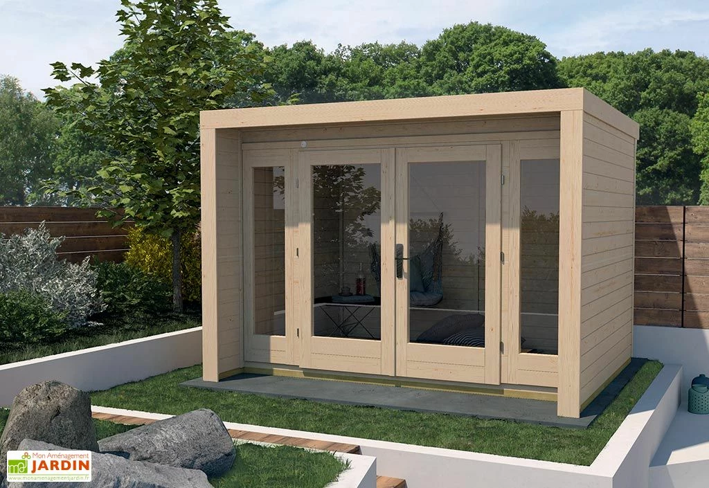 Abri De Jardin En Bois D’Épicéa Design 263 T2 - 6,9 M² (3 Coloris) 4 Abri De Jardin En Bois D’Épicéa Design 263 T2 - 6,9 M² (3 Coloris) – Image 2