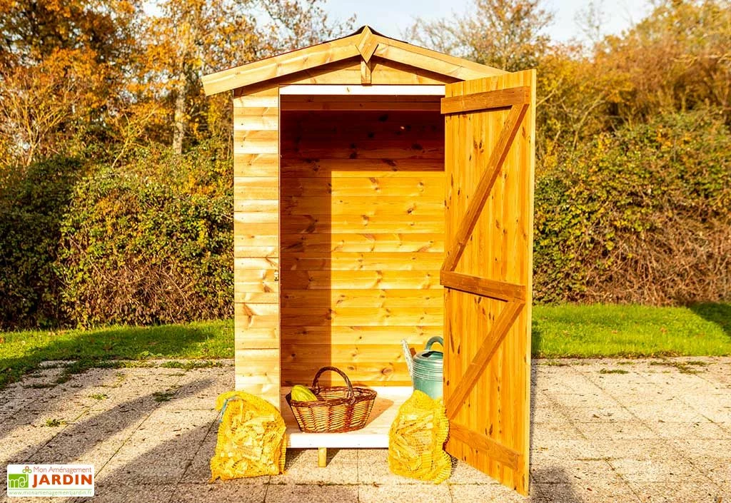 Abri De Jardin En Bois Traité THT Avec Plancher - 1,43 M² 4 Abri De Jardin En Bois Traité THT Avec Plancher - 1,43 M² – Image 2