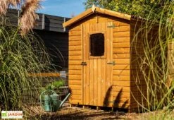 Abri De Jardin En Bois Traité THT Avec Plancher 2,5 M²