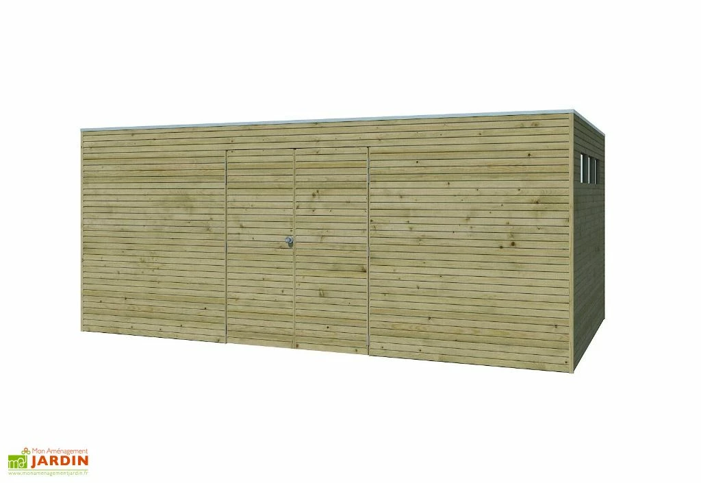 Abri De Jardin En Bois D’épicéa Traité Qube 15 M² 5 Abri De Jardin En Bois D’épicéa Traité Qube 15 M² – Image 3