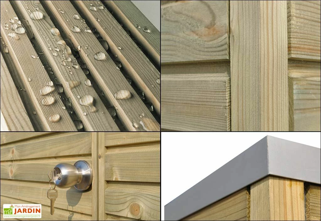 Abri De Jardin En Bois D’épicéa Traité Qube 15 M² 7 Abri De Jardin En Bois D’épicéa Traité Qube 15 M² – Image 5