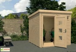 Abri De Jardin En Bois D’Épicéa Design 171 Weka-Line T1 - 5,6 M² -MON AMENAGEMENT JARDIN Soldes abri jardin bois epicea weka linet1 56m