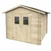 Abri De Jardin En Bois Brut 19 Mm - Hobby -MON AMENAGEMENT JARDIN Soldes abri jardin bois hobby alce living