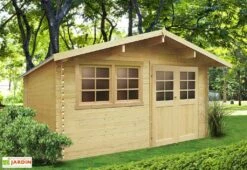 Solid Abri De Jardin En Bois Niort 28mm (418 X 298 Cm) Traité En Option