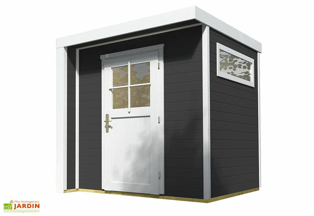 Abri De Jardin En Bois Riva 4,3 M² (2 Coloris) 4 Abri De Jardin En Bois Riva 4,3 M² (2 Coloris) – Image 2