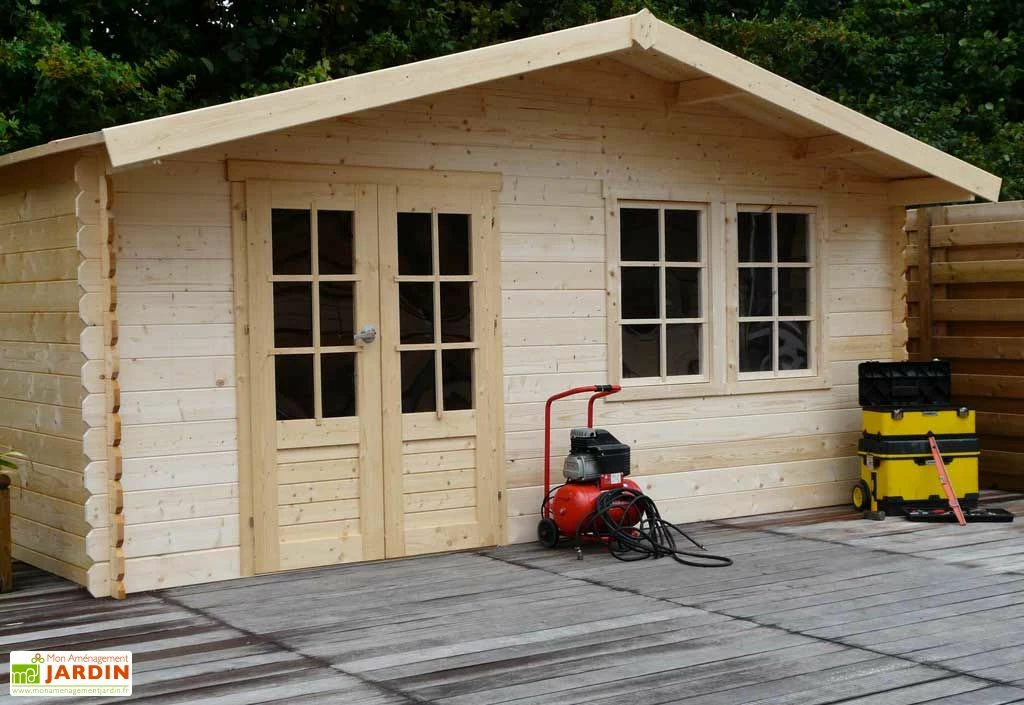 Solid Abri De Jardin Bois Vernier 28mm (538x538cm) Traité En Option 4 Solid Abri De Jardin Bois Vernier 28mm (538x538cm) Traité En Option – Image 2