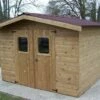 Abri De Jardin En Bois D’épicéa Traité Thiers – 8,97 M² -MON AMENAGEMENT JARDIN Soldes abri jardin bois toit double pente thiers