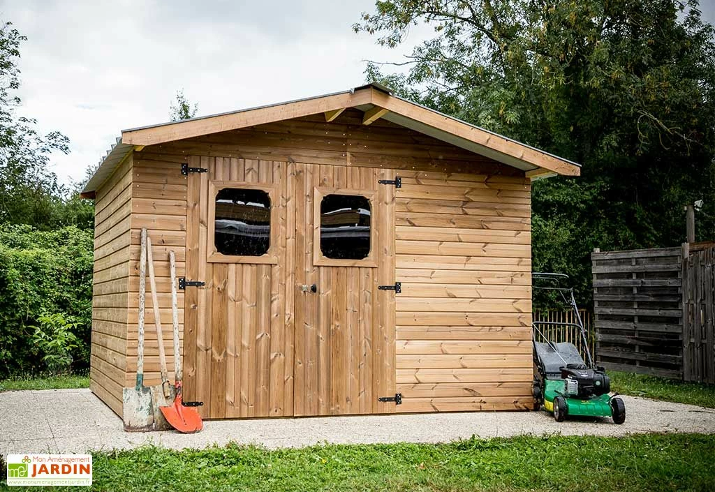 Abri De Jardin En Bois D’épicéa Traité Toit Bac Acier Therma – 7,58 M² 3 Abri De Jardin En Bois D’épicéa Traité Toit Bac Acier Therma – 7,58 M²