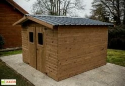 Abri De Jardin En Bois D’épicéa Traité Toit Bac Acier Thiers – 8,98 M²