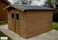 Abri De Jardin En Bois D’épicéa Traité Toit Bac Acier Thiers – 5,05 M²